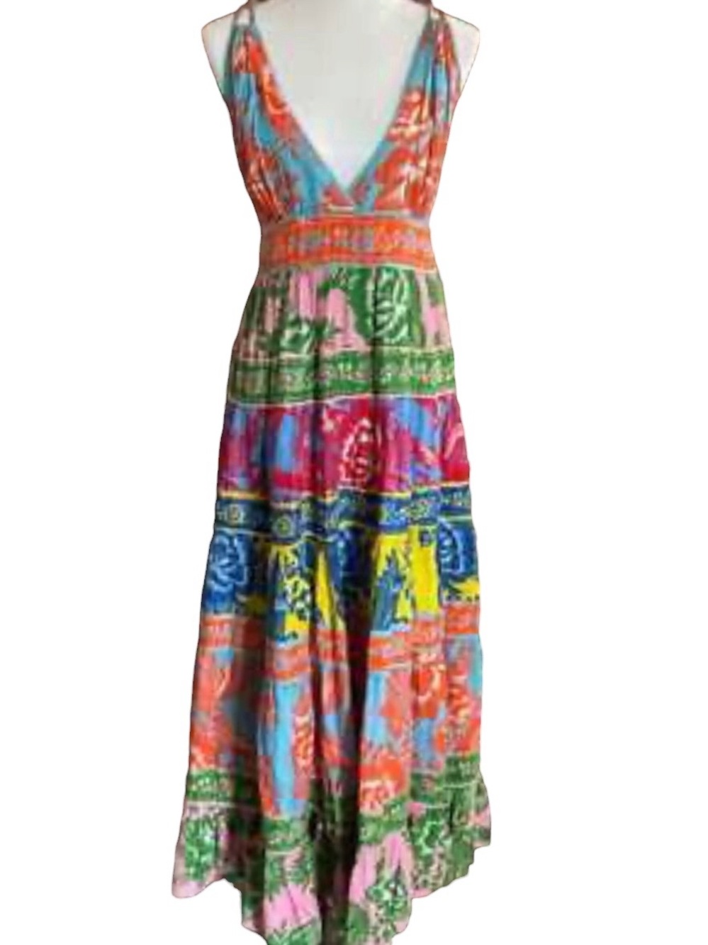 FARM Rio Lace Garden Mix Midi Dress Size Small - Picture 6 of 10